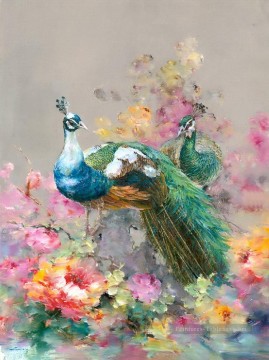 Oiseau œuvres - Paon en fleur 0 928 oiseaux